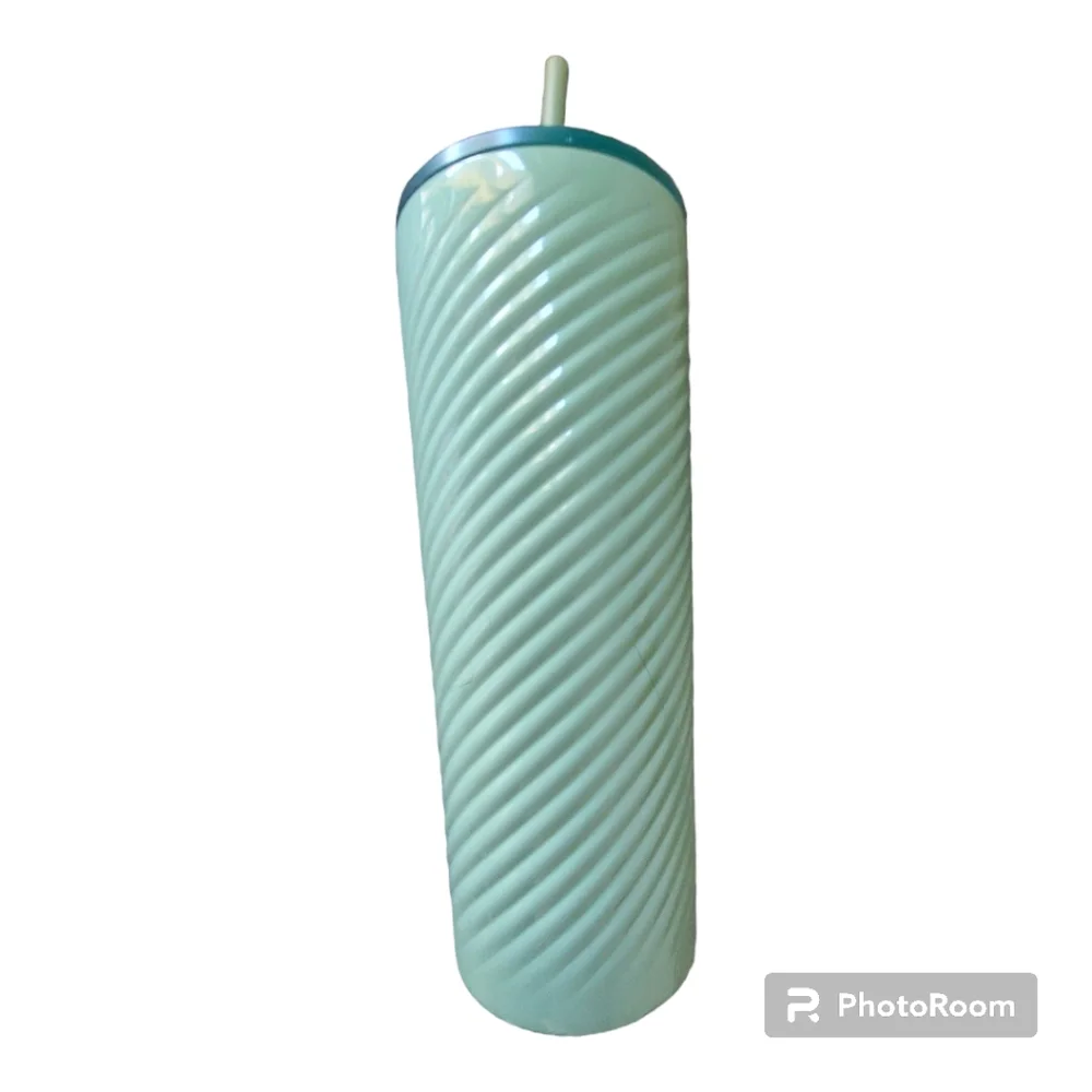 Starbucks Stainless Steel Mint Green Venti    Size Tumbler 24oz New